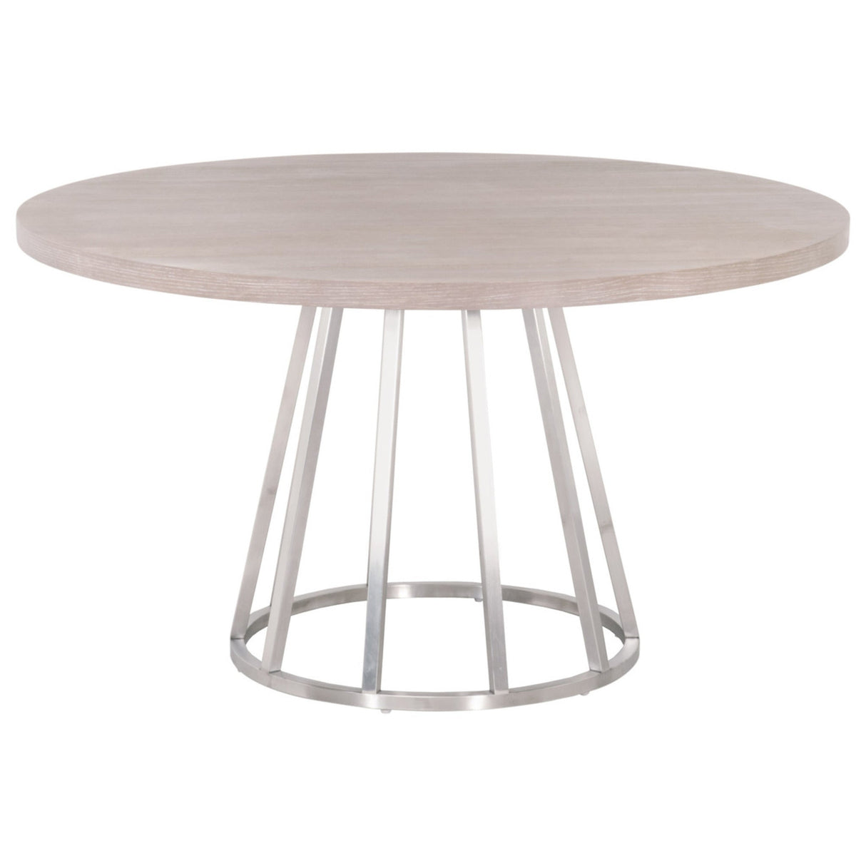 Essentials For Living Traditions Turino 54" Round Dining Table Wood Top 6059.NG