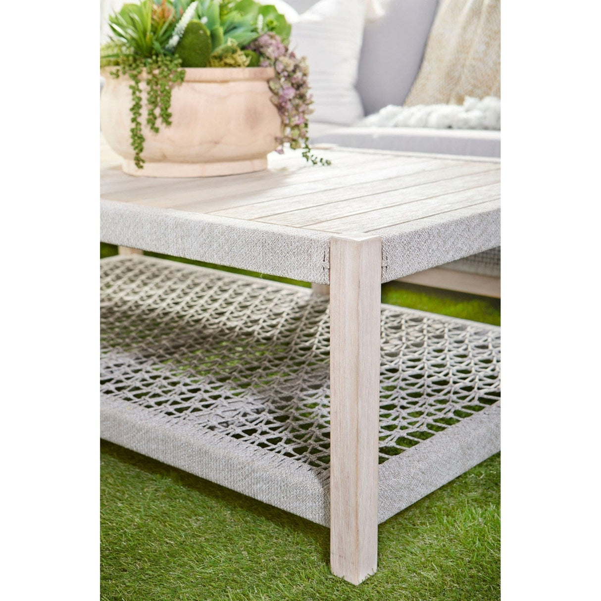 Essentials For Living Woven - Outdoor Wrap Outdoor Coffee Table 6870.WTA/GT