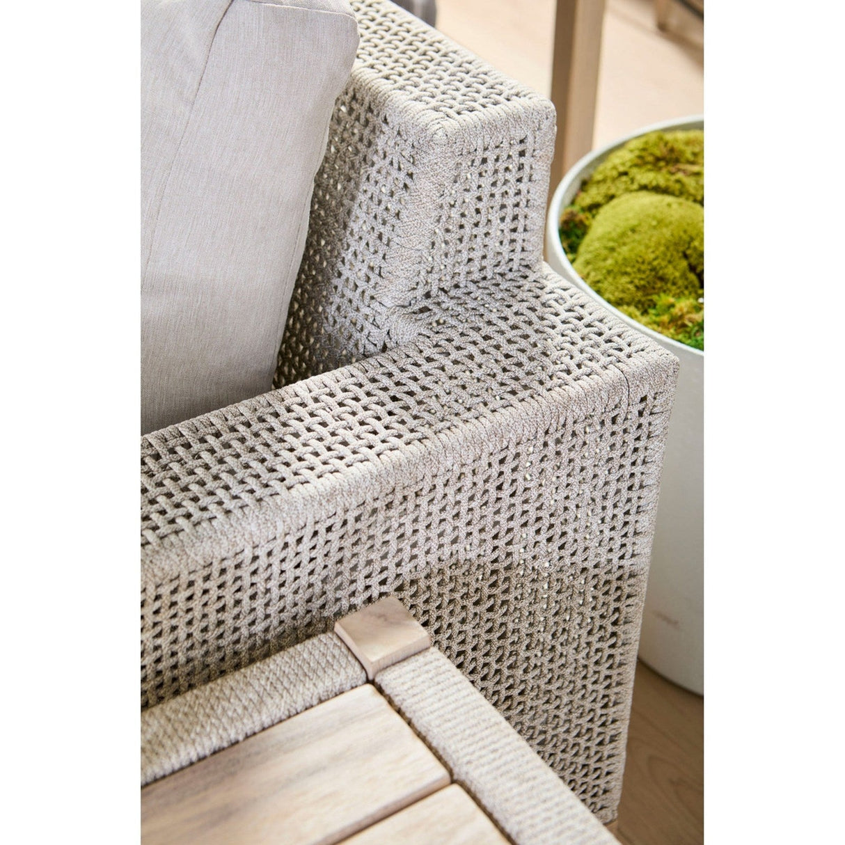 Essentials For Living Woven - Outdoor Wrap Outdoor End Table 6872.WTA/GT