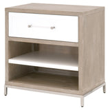 Essentials For Living Traditions Wrenn 1-Drawer Nightstand 6139.NG/WHT-BSTL