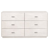 Essentials For Living Traditions Wynn Shagreen 6-Drawer Double Dresser 6158.PRL-SHG/BSTL