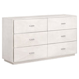 Essentials For Living Traditions Wynn Shagreen 6-Drawer Double Dresser 6158.PRL-SHG/BSTL