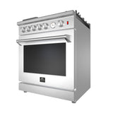 Forno Lazio - 30" All Gas Range, 5 burners with Air Fryer and Griddle - FFSGS6276-30