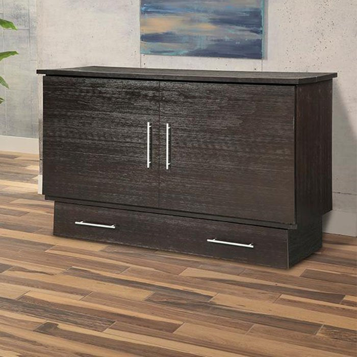 Arason - Creden-ZzZ Coffee Queen / Full Murphy Cabinet Bed with Mattress