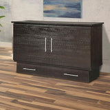 Arason - Creden-ZzZ Coffee Queen / Full Murphy Cabinet Bed with Mattress