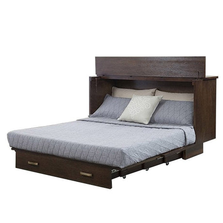 Arason - Creden-ZzZ Queen / Full  Pekoe Cabinet Murphy Bed with Mattress