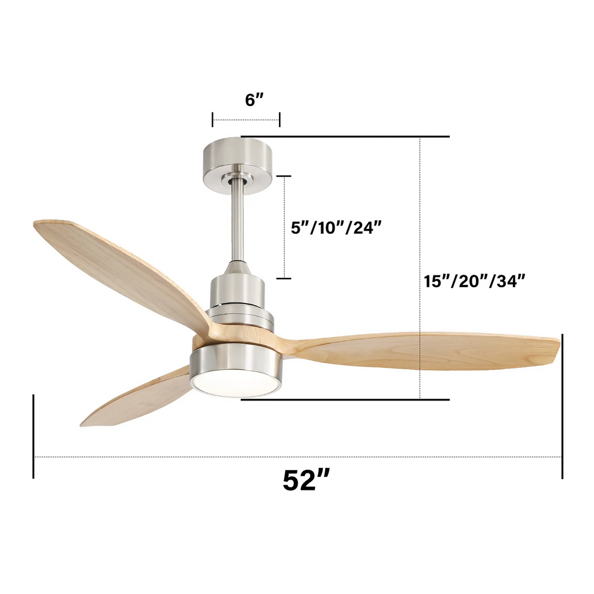 Low Profile LED Indoor Ceiling Fan