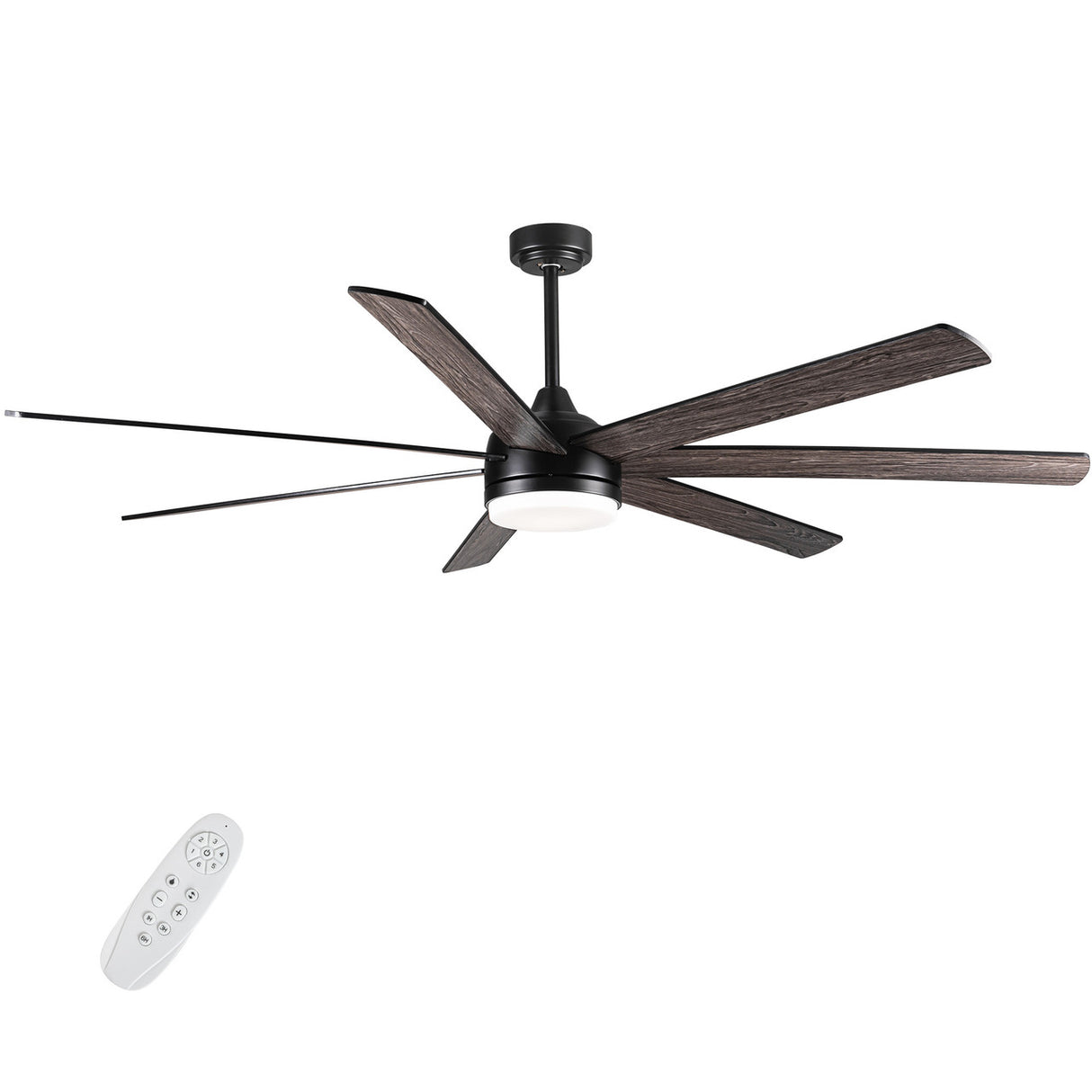 72 In Farmhouse Ceiling Fan with Plywood Blades for Dining Room