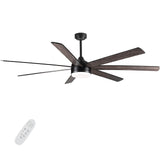 72 In Farmhouse Ceiling Fan with Plywood Blades for Dining Room