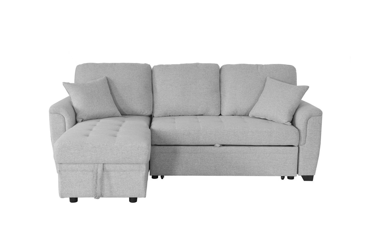 Tufeted Cushion Sofa Bed with 2 Pillows