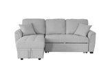 Tufeted Cushion Sofa Bed with 2 Pillows