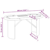 10-Player Poker Table with Chip Tray Blue