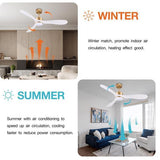 52' Smart Ceiling Fans with Lights Remote