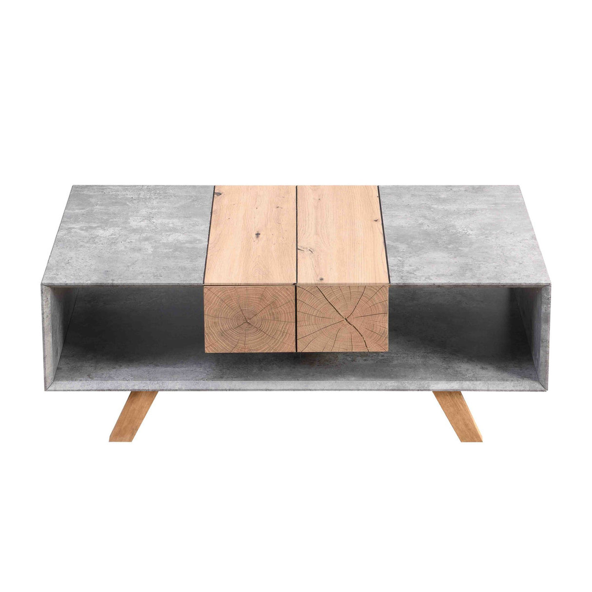 43.31'' Luxury Coffee Table with Drawer