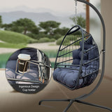 Swing Egg Chair with Stand Indoor Outdoor