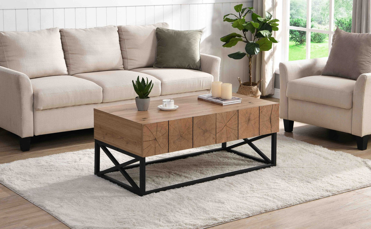 Luxury Coffee Table with Two Drawers