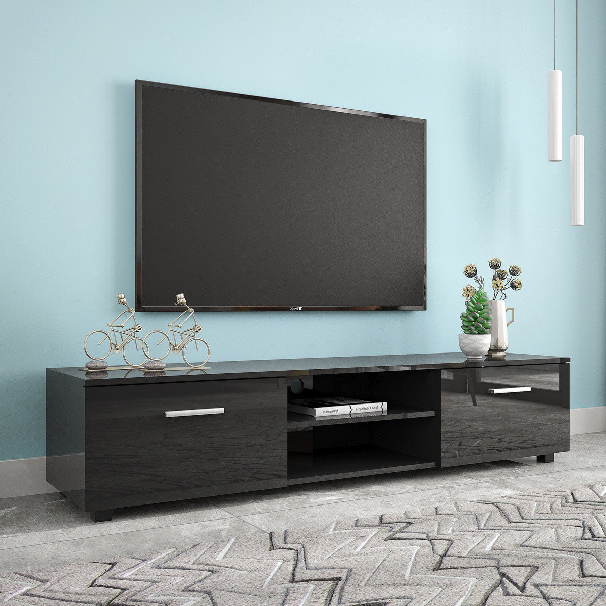 Black TV Stand