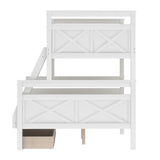 Twin over Full Bunk Bed with Ladder