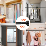 Shower Curtain Rod Adjustable Tension Curtain Rod