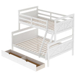 Twin over Full Bunk Bed with Ladder