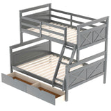 Twin over Full Bunk Bed with Ladder