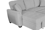 Tufeted Cushion Sofa Bed with 2 Pillows