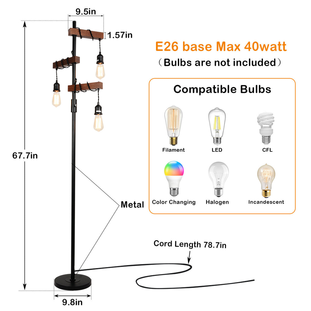 Farmhouse Tree Floor Lamp