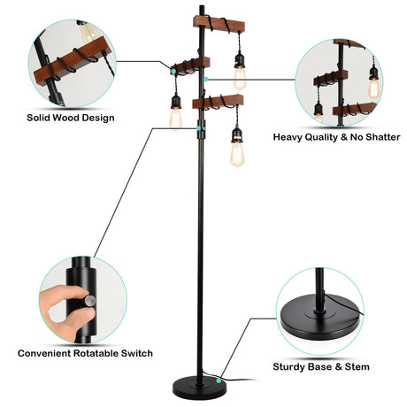 Farmhouse Tree Floor Lamp