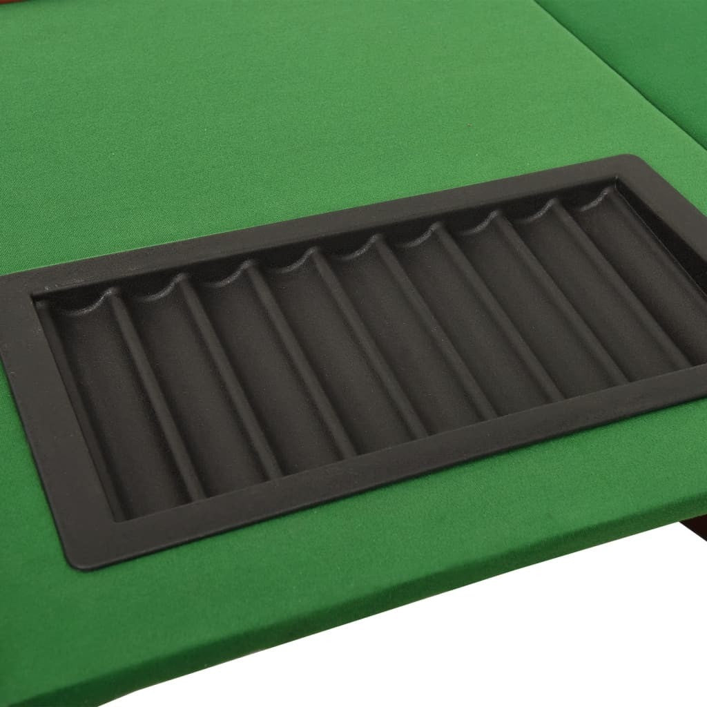 10-Player Poker Table with Chip Tray Green