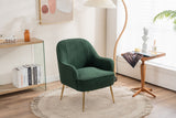 Modern Soft Green Teddy Accent Chair