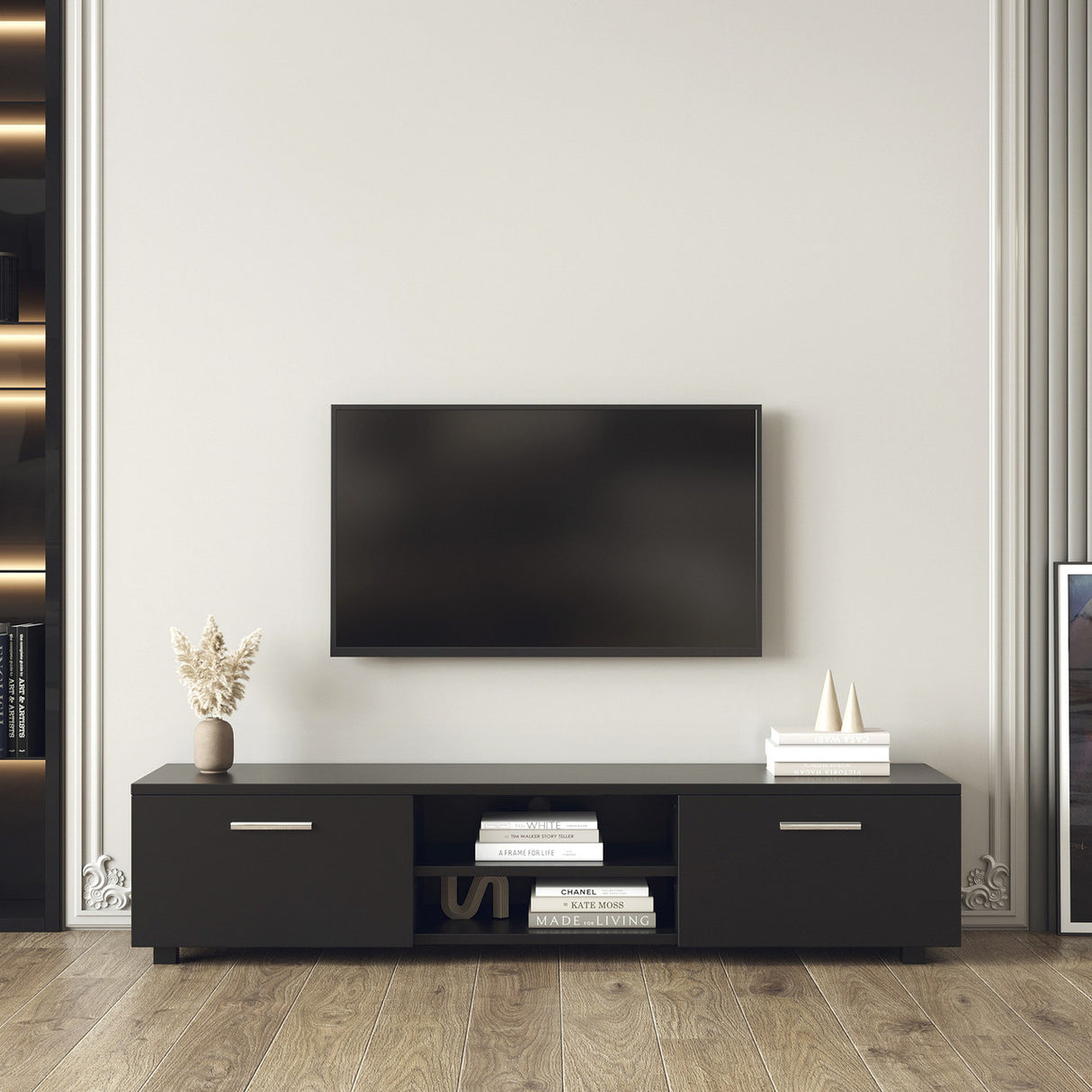 Black TV Stand