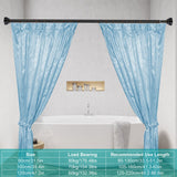 Shower Curtain Rod Adjustable Tension Curtain Rod