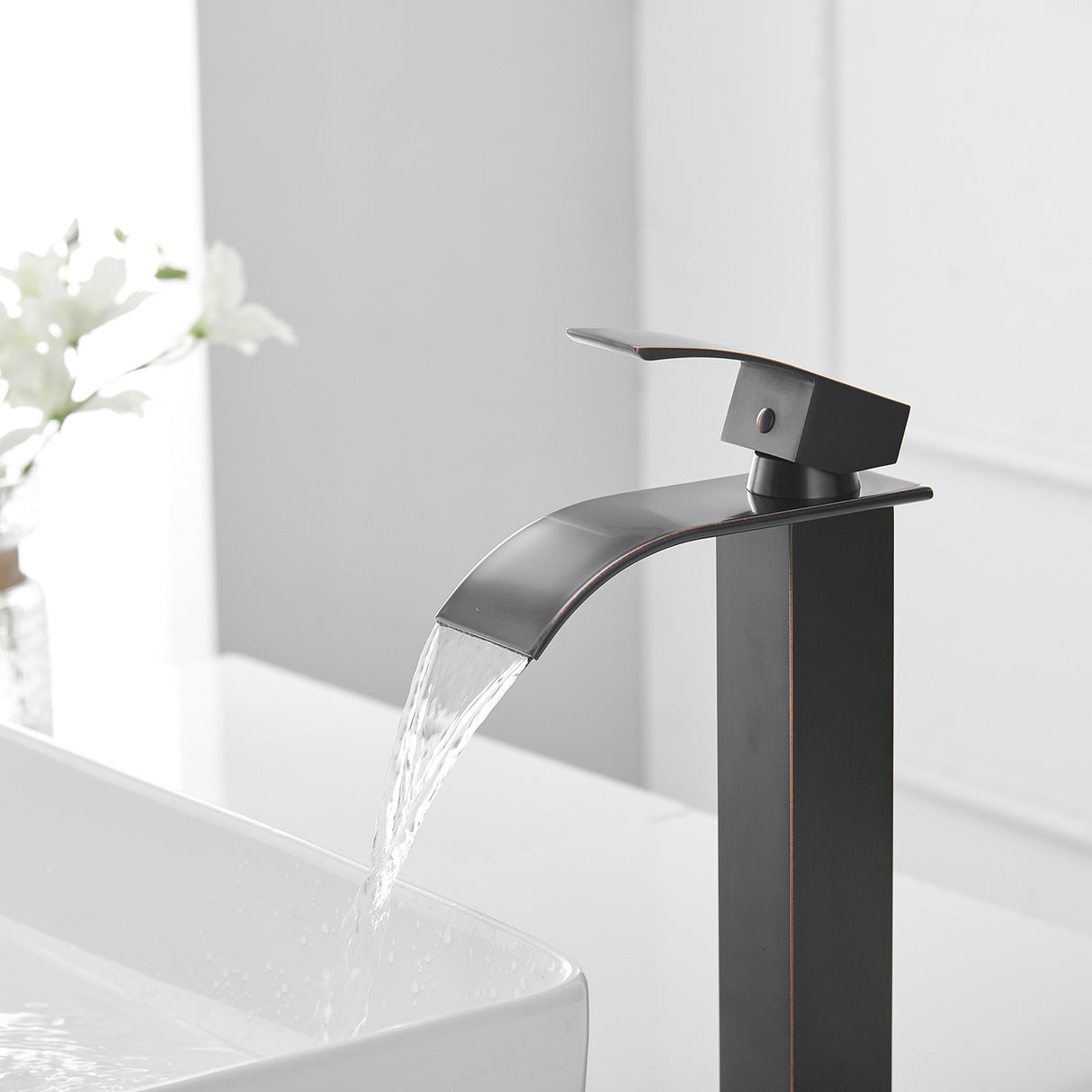 Waterfall Single Handle Sink Faucet