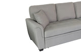 Tufeted Cushion Sofa Bed with 2 Pillows