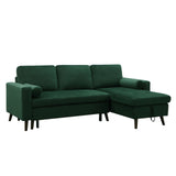 Reversible Pull out Sleeper Sectional Sofa Bed