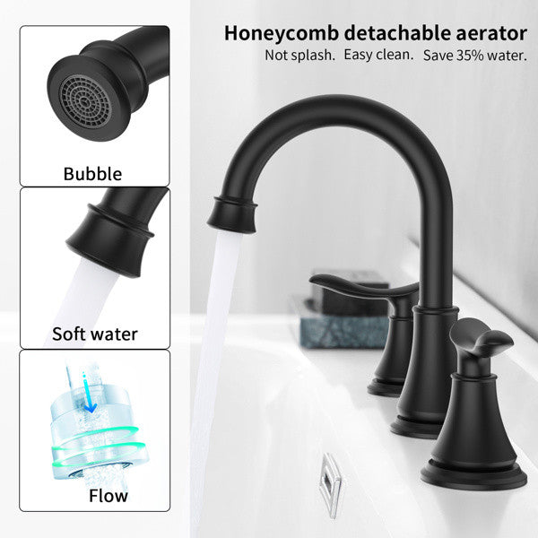 2-Handle Widespread Bathroom Faucet