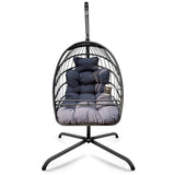 Swing Egg Chair with Stand Indoor Outdoor