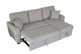 Tufeted Cushion Sofa Bed with 2 Pillows