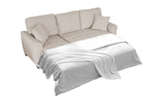 Tufeted Cushion Sofa Bed with 2 Pillows