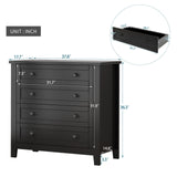 Black Drawer Dresser Bar Cabinet