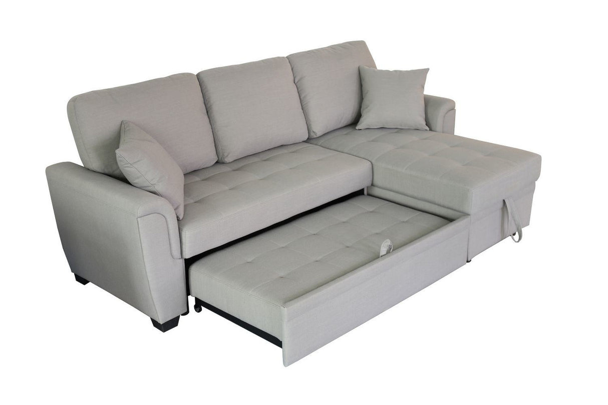 Tufeted Cushion Sofa Bed with 2 Pillows