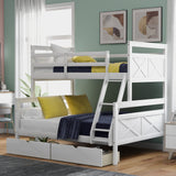 Twin over Full Bunk Bed with Ladder