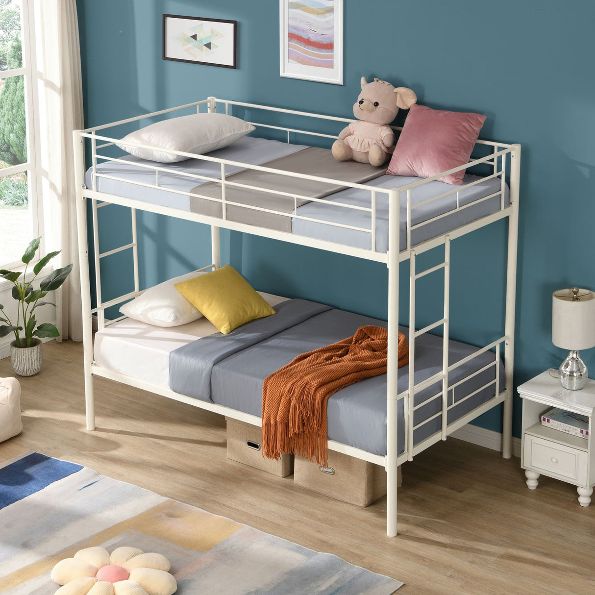 Twin Over Twin Metal Bunk Bed