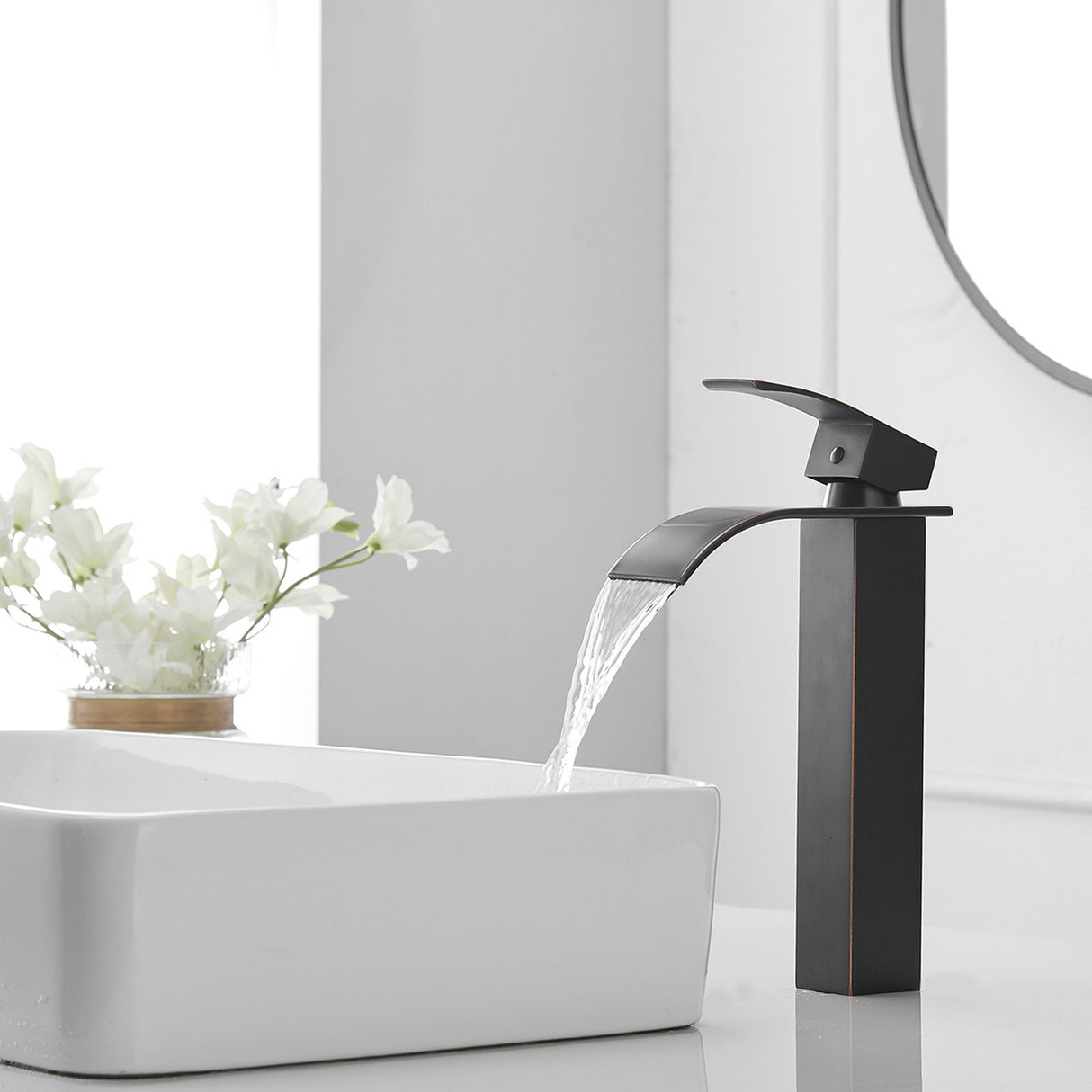 Waterfall Single Handle Sink Faucet