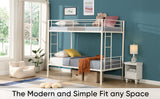 Twin Over Twin Metal Bunk Bed