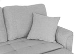 Tufeted Cushion Sofa Bed with 2 Pillows