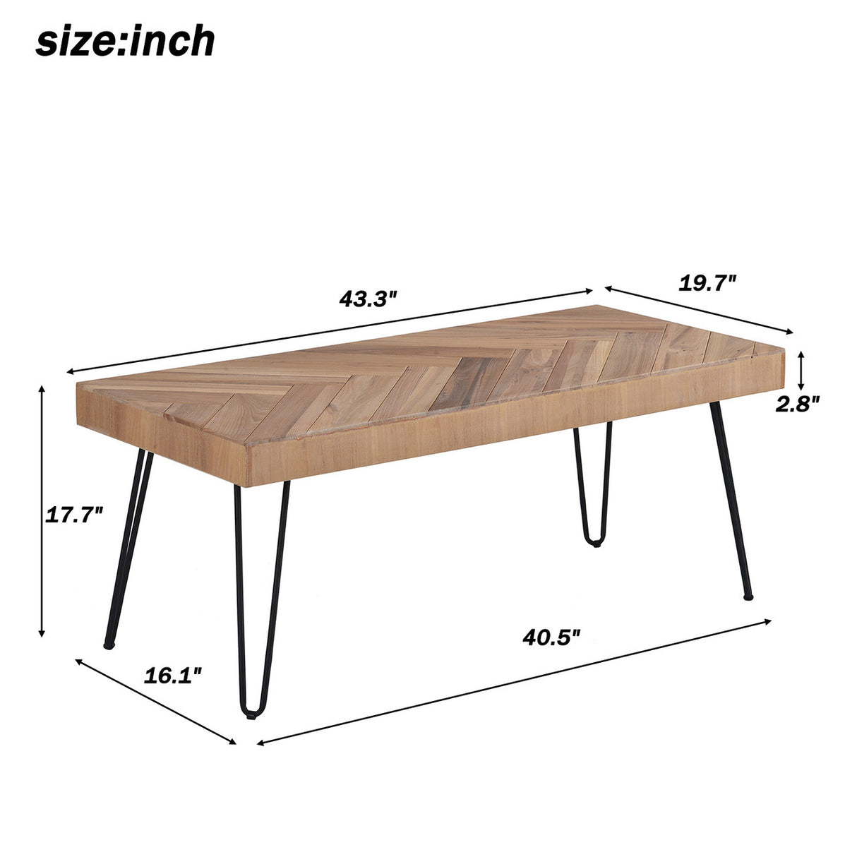 ON-TREND Modern Coffee Table