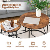 2PCS Modern Classic Yet Simper Nesting End Coffee Tables