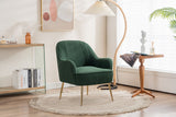 Modern Soft Green Teddy Accent Chair