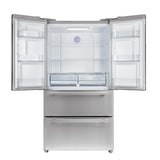 Forno 36 in. 19.3 cu.ft. French Door Refrigerator in Stainless Steel with Grill, FFRBI1820-40SG